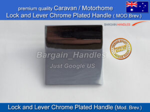Caravan lock and Lever ,Motorhome, Cupboard handle Chrome latch, mod.brev