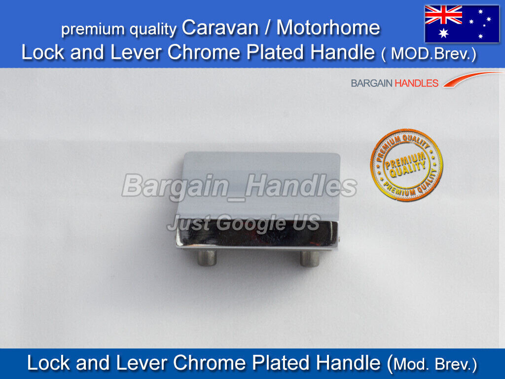Caravan lock and Lever ,Motorhome, Cupboard handle Chrome latch, mod.brev