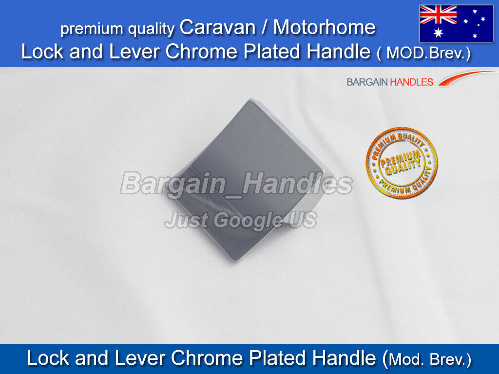 Caravan lock and Lever ,Motorhome, Cupboard handle Chrome latch, mod.brev