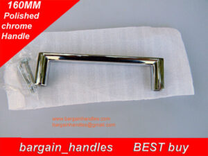 Momo 160mm Polished Chrome Square Cabinet Handle Kitchen Drawer Pull