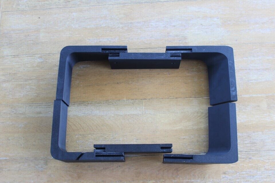 Flat Mount Kit Rectangular Starlink Dishy (Gen2) Roof Rack – Caravan – Camper black