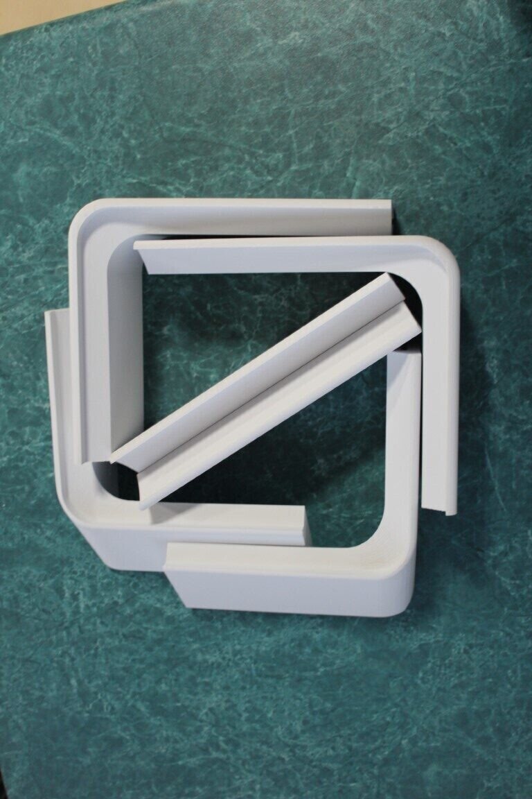 Flat Mount Kit Rectangular Starlink Dishy (Gen2) Roof Rack – Caravan – Camper White