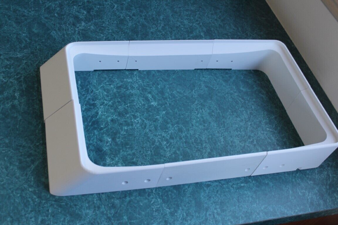 Flat Mount Kit Rectangular Starlink Dishy (Gen2) Roof Rack – Caravan – Camper White