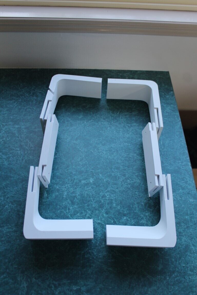 Flat Mount Kit Rectangular Starlink Dishy (Gen2) Roof Rack – Caravan – Camper White