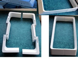 Flat Mount Kit Rectangular Starlink Dishy (Gen2) Roof Rack – Caravan – Camper White
