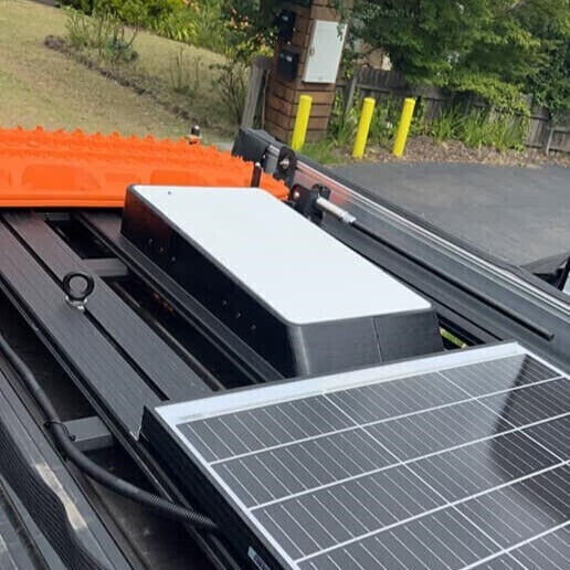 Flat Mount Kit Rectangular Starlink Dishy (Gen2) Roof Rack – Caravan – Camper White