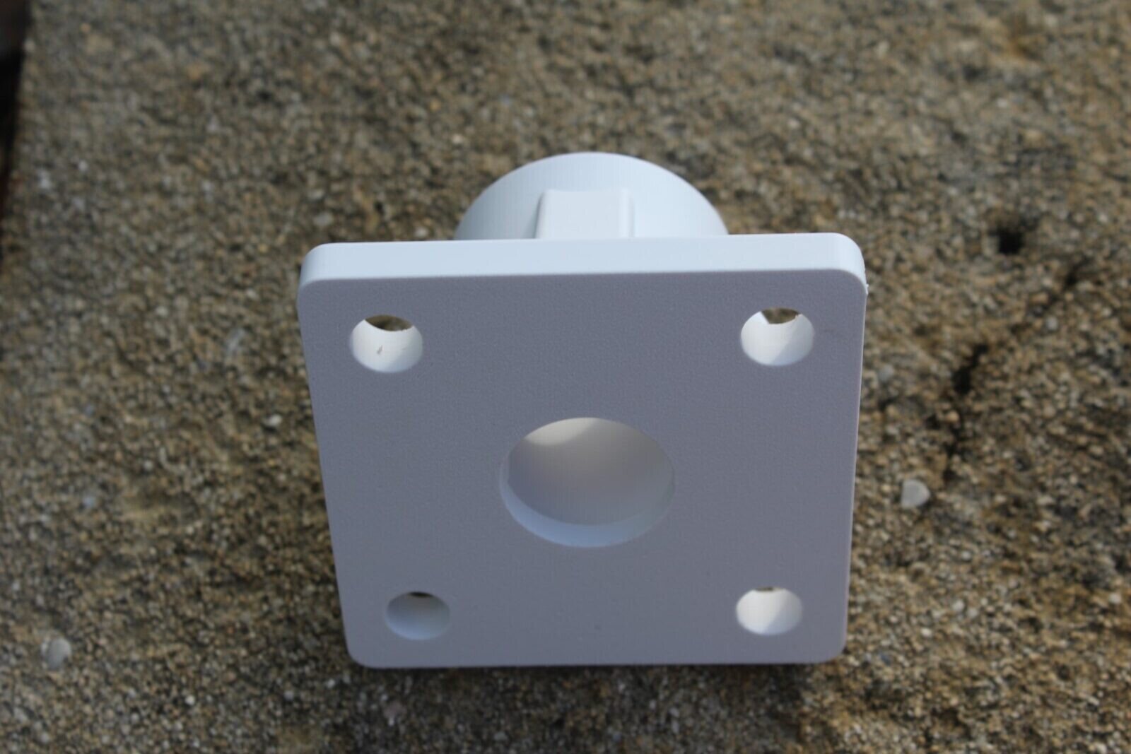 Starlink Roof Rack Dish - Vertical 4-Hole Mount Pole Design White