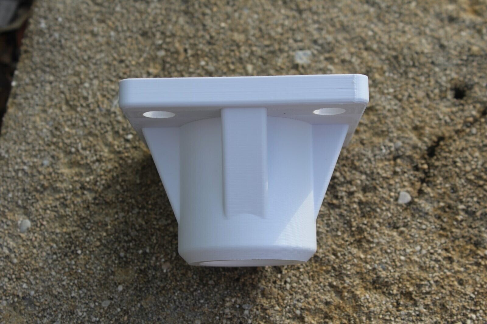 Starlink Roof Rack Dish - Vertical 4-Hole Mount Pole Design White