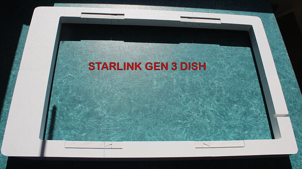 Starlink Gen 3 Flat Mount Low Profile For Campers and RVs – low profile White