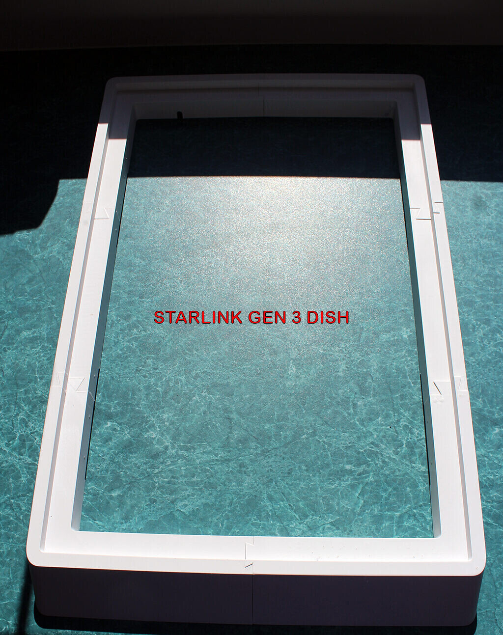 Starlink Gen 3 Flat Mount Low Profile For Campers and RVs – low profile White