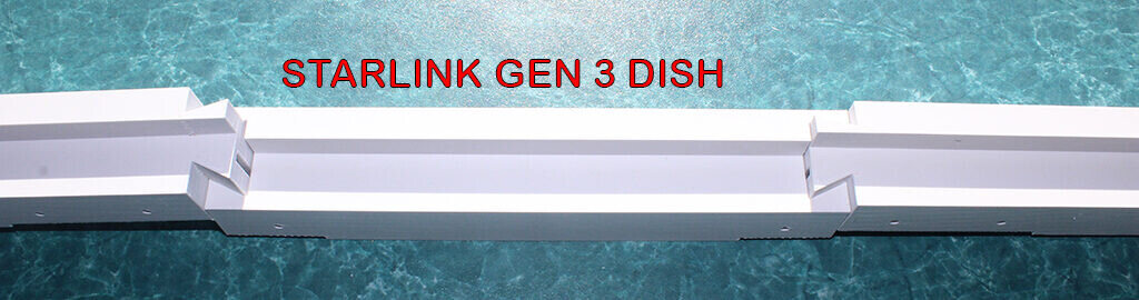 Starlink Gen 3 Flat Mount Low Profile For Campers and RVs – low profile White