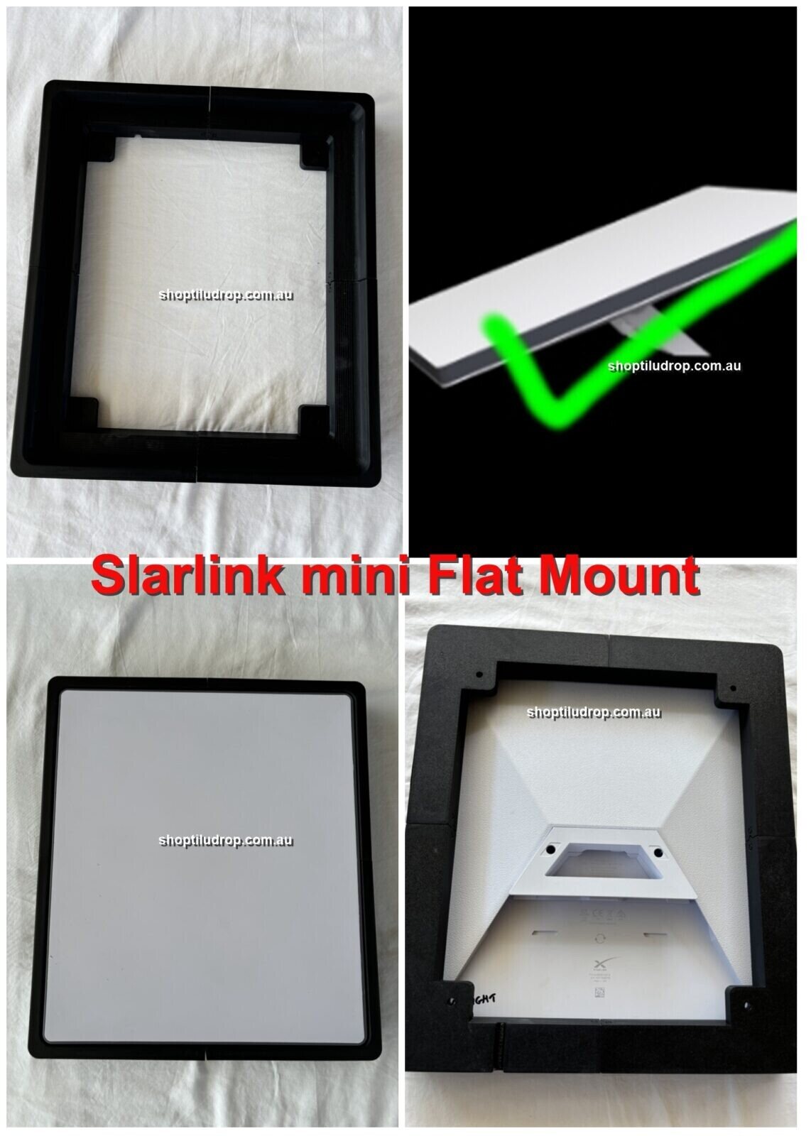 Starlink Mini Mount Kit Rectangular Dishy DYI Roof Rack - Caravan - Camper