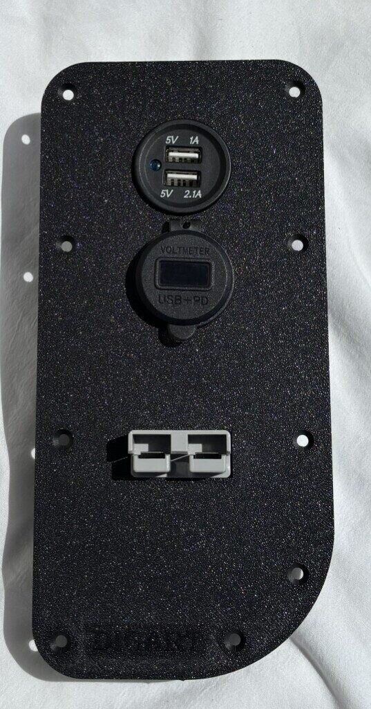 LC200 ARB Drawer Wing Plate – Anderson Plug & Dual Cig Socket Mount