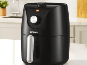 Devanti Air Fryer 2.5L Knob Fryers