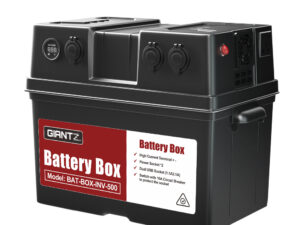 Giantz Battery Box 500W Inverter Deep Cycle Battery Portable Caravan Camping USB