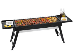 Grillz Charcoal BBQ Grill Smoker Portable Barbecue Outdoor Foldable Camping