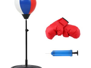 Everfit Kids Punching Bag Stand Set Adjustable 76-112cm with Gloves & Pump