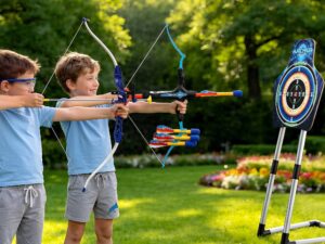 Keezi Kids Bow and Arrow Set Toy Archery Standing Target Suction Cup Arrows