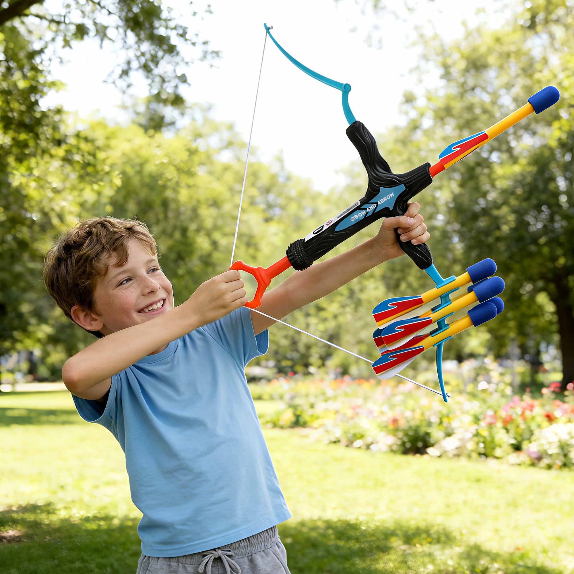 Keezi Kids Bow & Arrow Set Outdoor Sport Game Archery Toys 6 Arrows Children