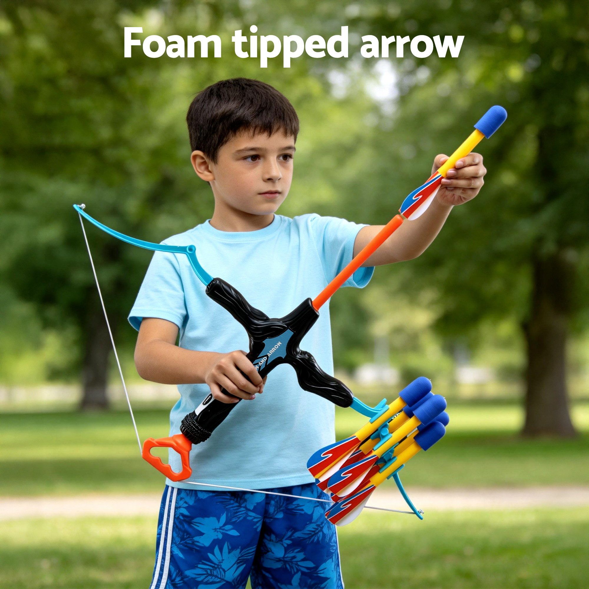 Keezi Kids Bow & Arrow Set Outdoor Sport Game Archery Toys 6 Arrows Children