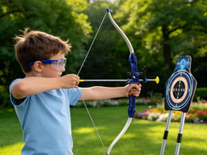 Keezi Kids Bow & Arrow Set Toy Archery Standing Target Suction Cup Arrows