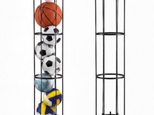 Everfit Vertical Ball Storage Rack with Wheels Sports Equipment Organiser