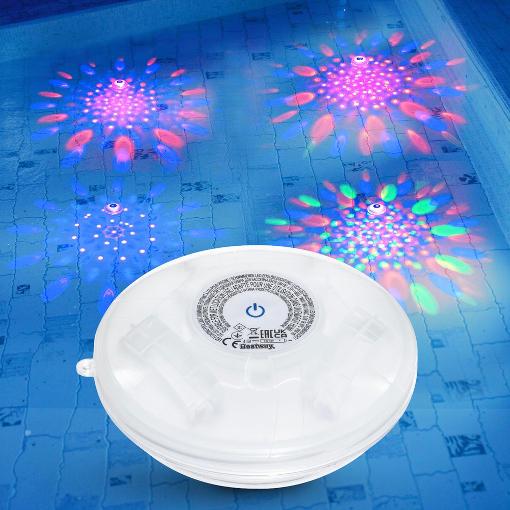Bestway Pool Float Lamp LED Lights 7 Modes Multi Color Lamps For Pools