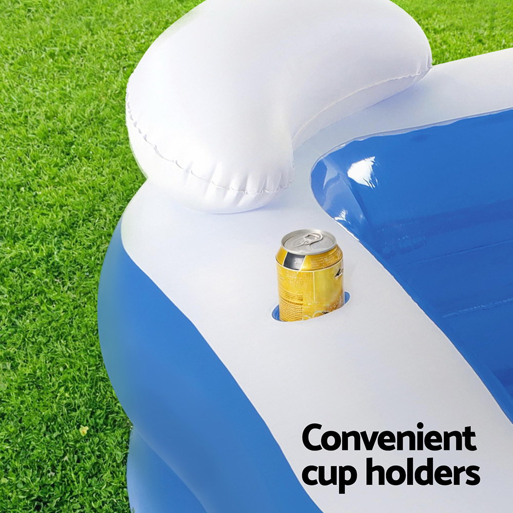 Bestway Kids Inflatable Pool Above Ground Pools Seat Cushions Cup Holder