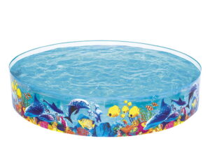 Bestway Kids Pool 244x46cm Round Above Ground Rigid Swimming Pools Undersea