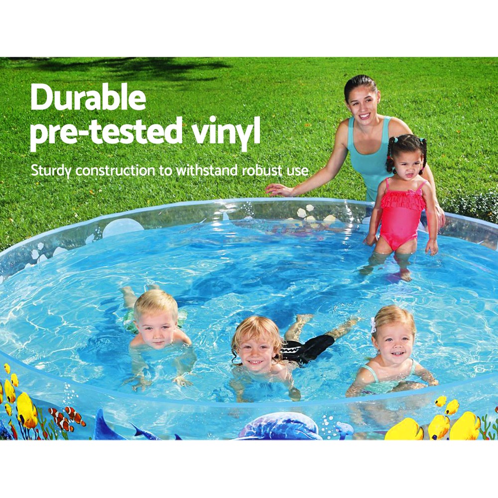 Bestway Kids Pool 244x46cm Round Above Ground Rigid Swimming Pools Undersea