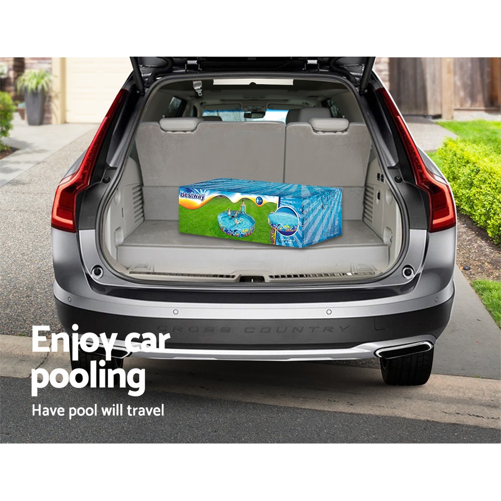 Bestway Kids Pool 244x46cm Round Above Ground Rigid Swimming Pools Undersea