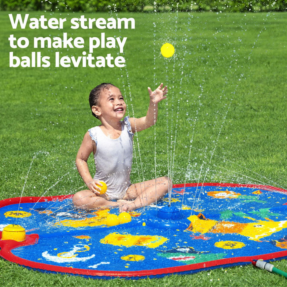Bestway Kids Splash Pad Pool Sprinkler Spray Play Mat Water Fun Toys 170cm