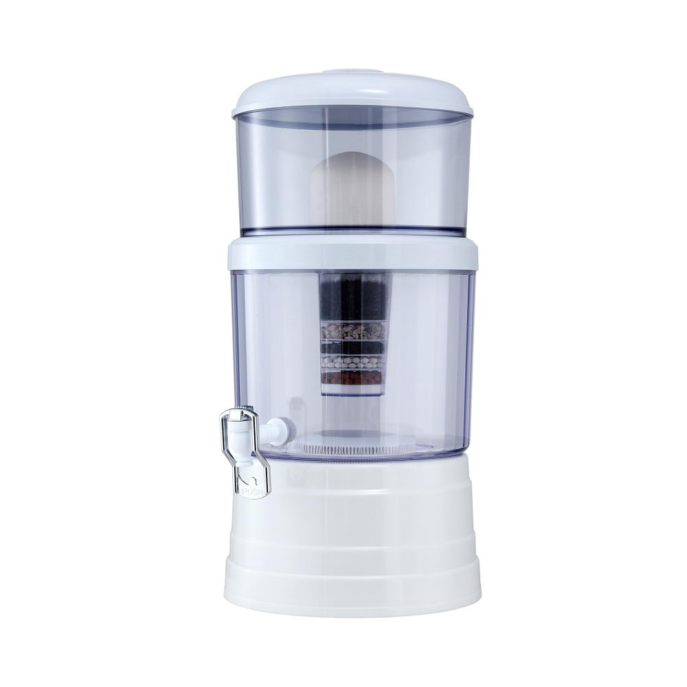 Devanti Benchtop Water Filter 16L Gravity Multi-Stage BPA-Free Home Camping
