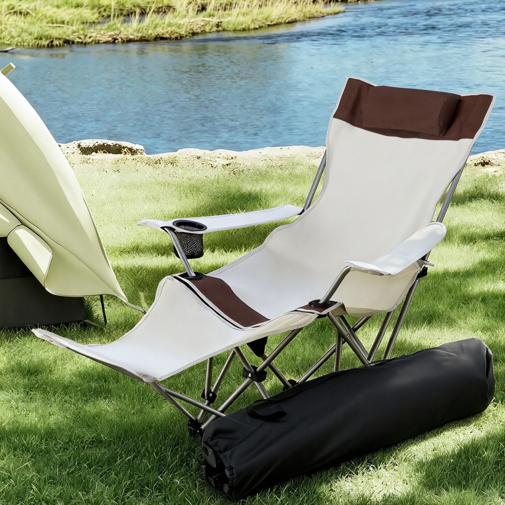 Weisshorn Camping Chair Reclining Adjustable Portable Outdoor Folding