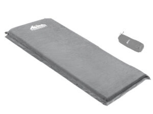 Weisshorn Self Inflating Mattress Camping Sleeping Mat Air Bed Single Grey