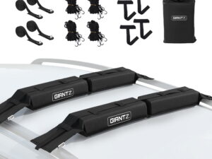 GIANTZ Kayak Roof Rack for Car, Universal Soft Roof Rack Pads for Surfboard SUP