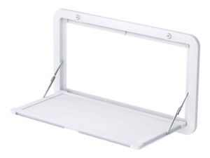 Weisshorn Caravan Table 800 x 450mm Folding Lockable White