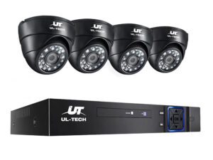 UL-TECH 1080P Security Camera System 4CH DVR with 4 CCTV Dome Cameras