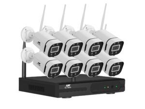 UL-tech Wireless CCTV Security System 8CH NVR 3MP 8 Square Cameras