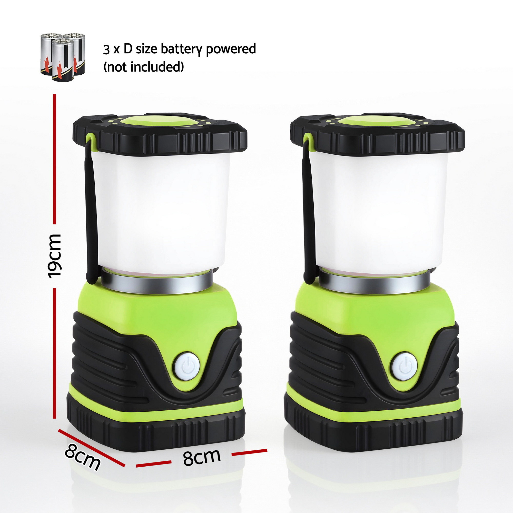 Weisshorn 2-Pack LED Camping Lanterns, 1000LM Super Bright Waterproof Portable