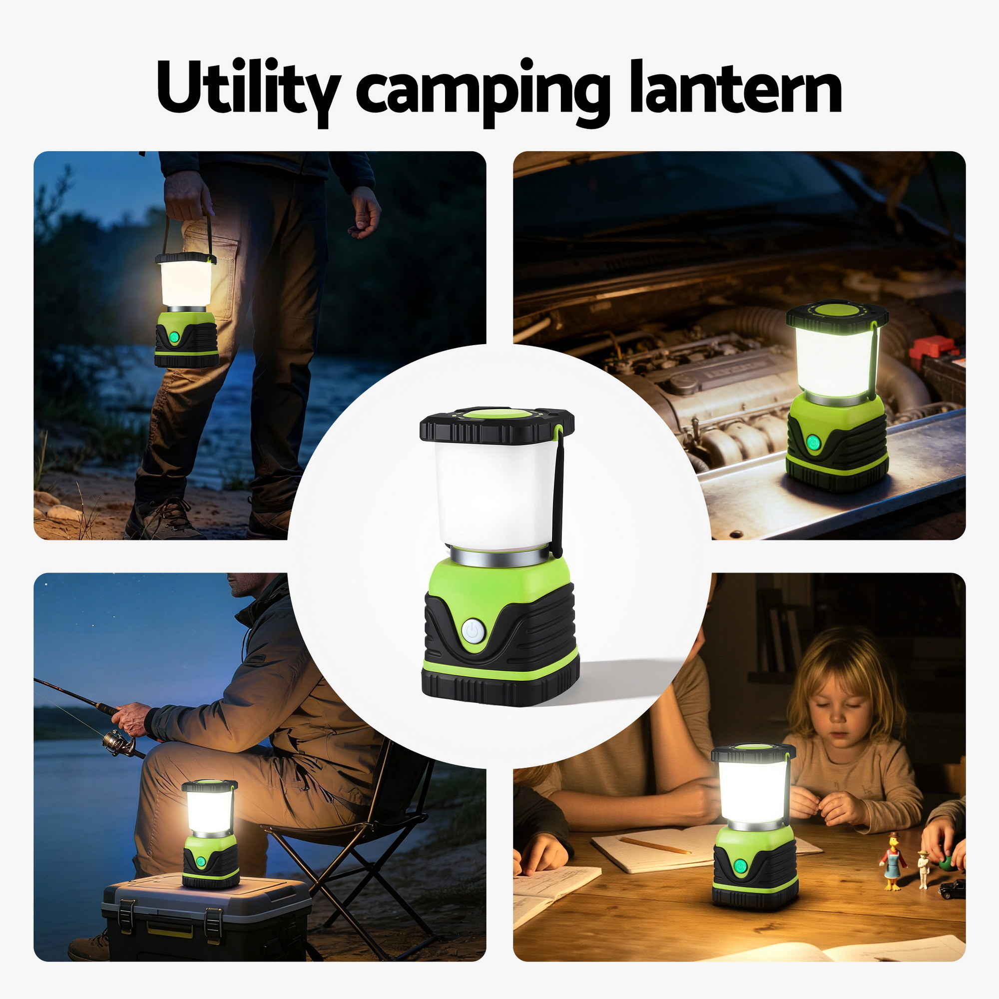 Weisshorn 2-Pack LED Camping Lanterns, 1000LM Super Bright Waterproof Portable