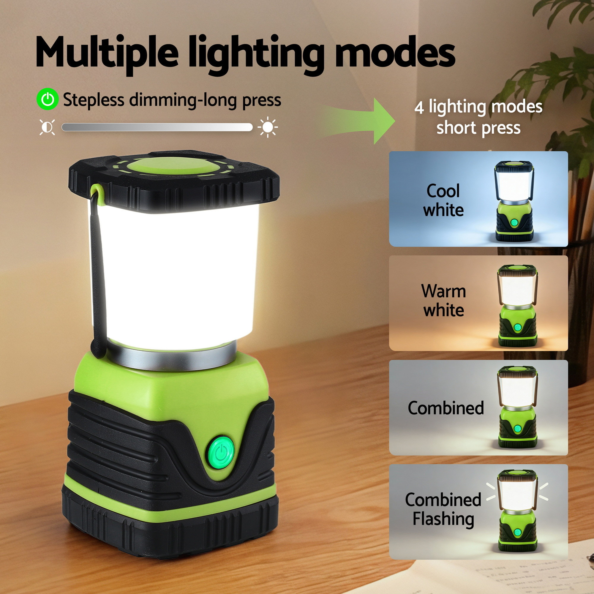 Weisshorn 2-Pack LED Camping Lanterns, 1000LM Super Bright Waterproof Portable