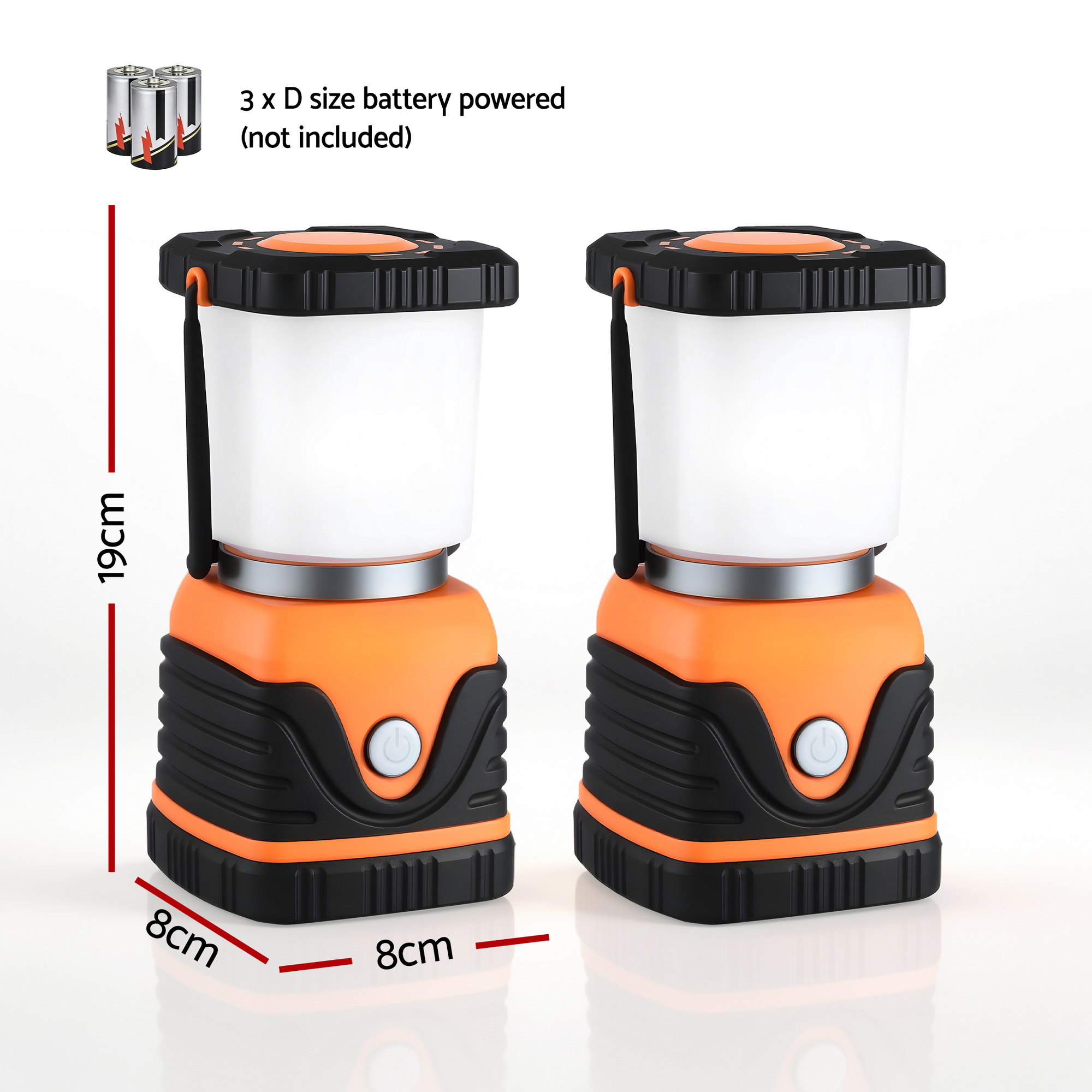 Weisshorn 2-Pack LED Camping Lanterns, 1000LM Super Bright Waterproof Portable