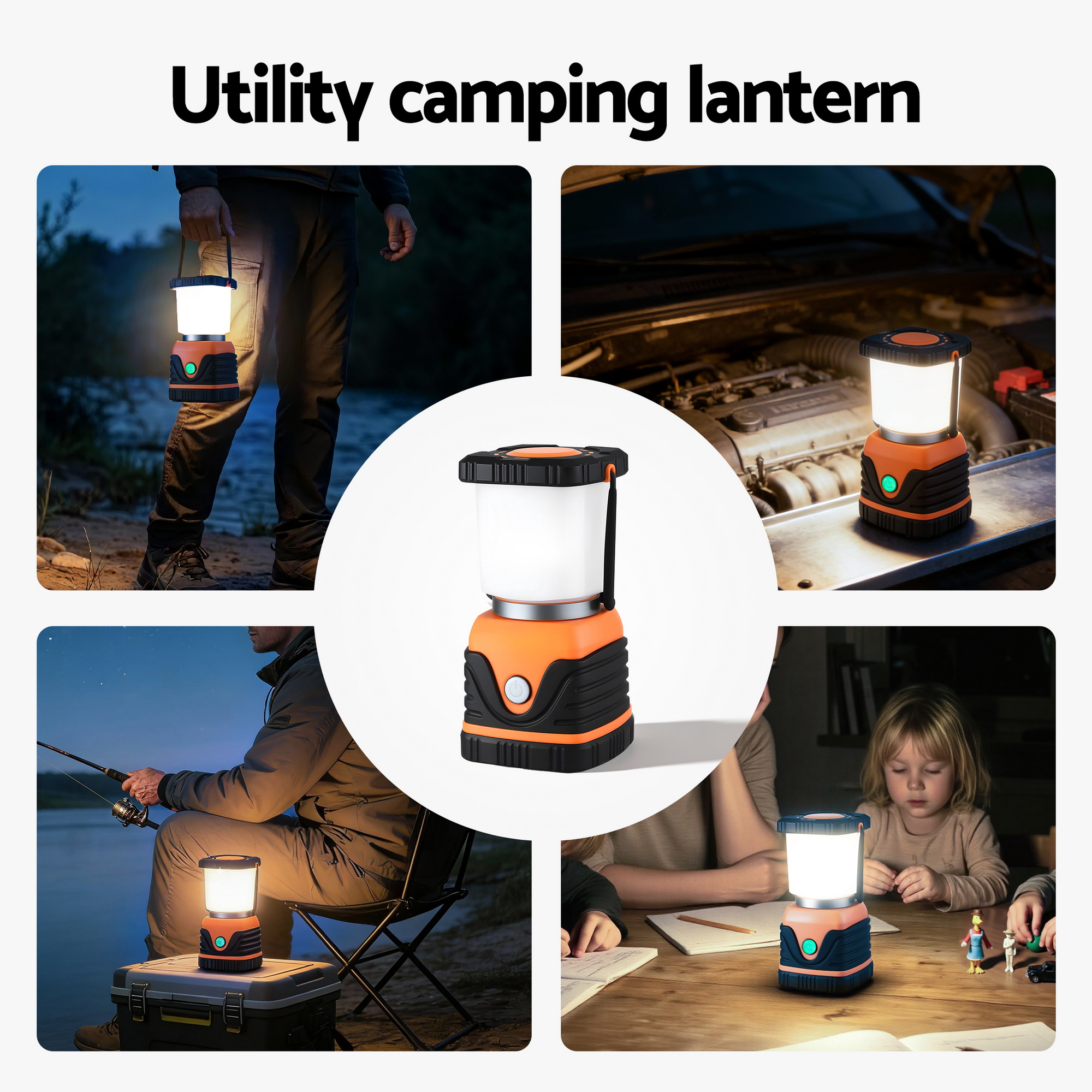 Weisshorn 2-Pack LED Camping Lanterns, 1000LM Super Bright Waterproof Portable