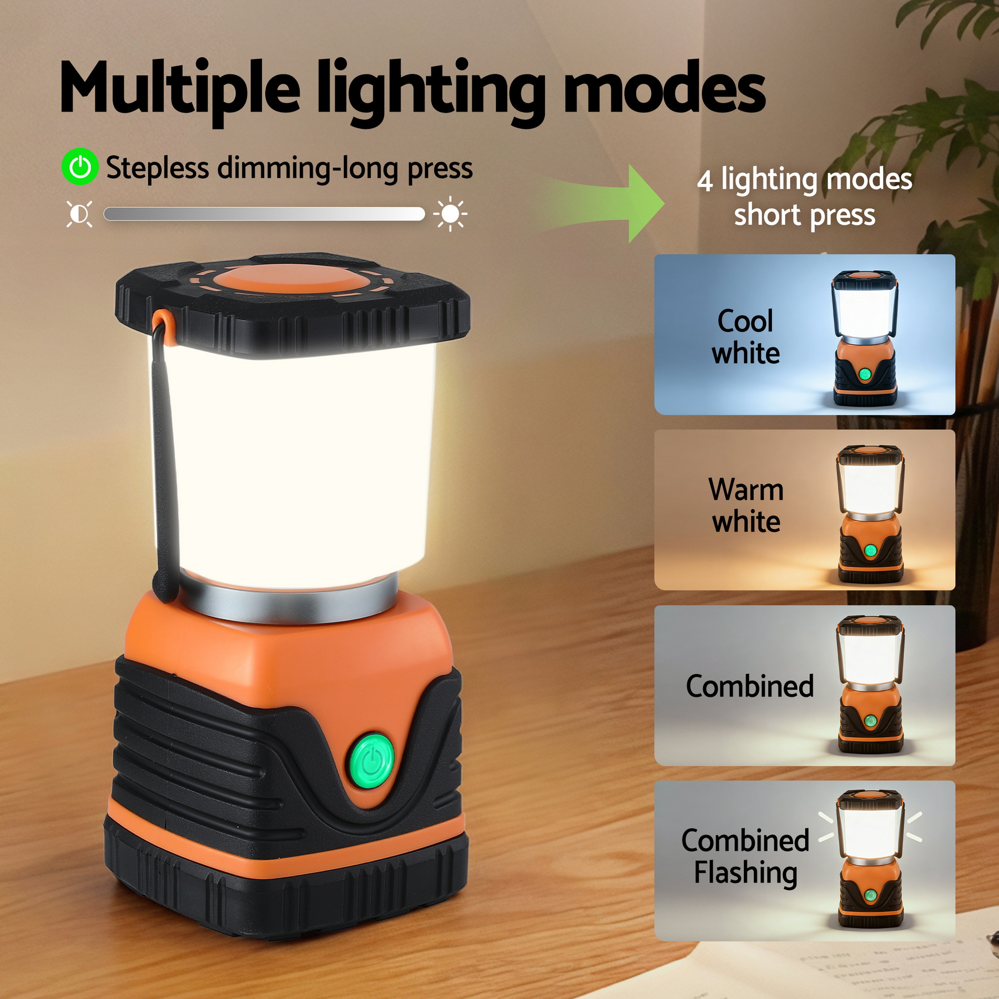 Weisshorn 2-Pack LED Camping Lanterns, 1000LM Super Bright Waterproof Portable