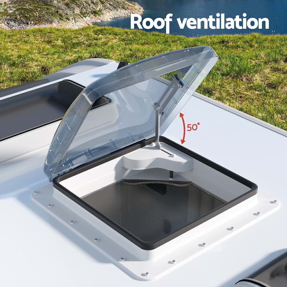 Weisshorn Caravan Roof Vent Air Exhaust Hatch RV Motorhome Camper White