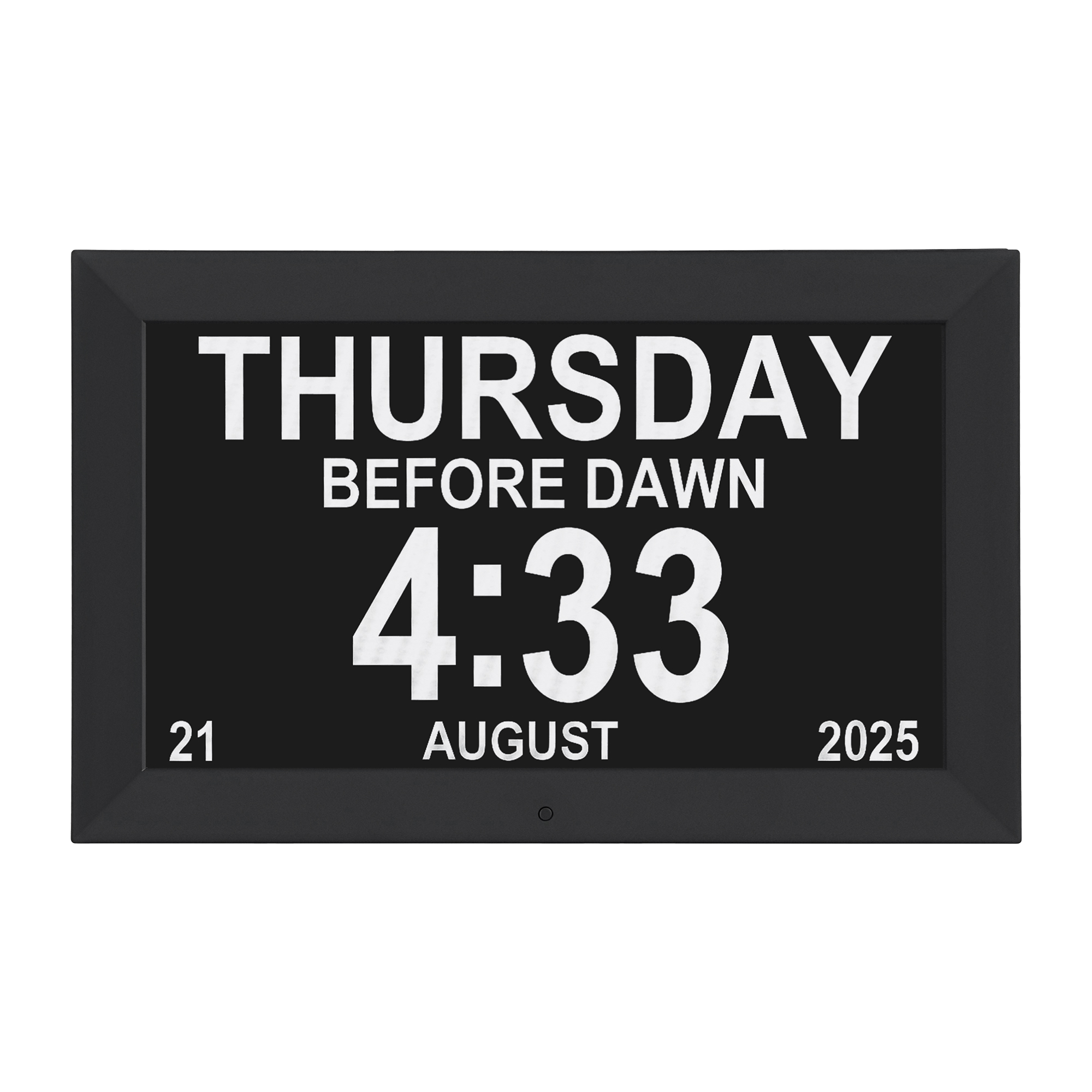 Artiss 10" Digital Day Clock Alarm Calendar Dementia Date Week Desk Clocks Black