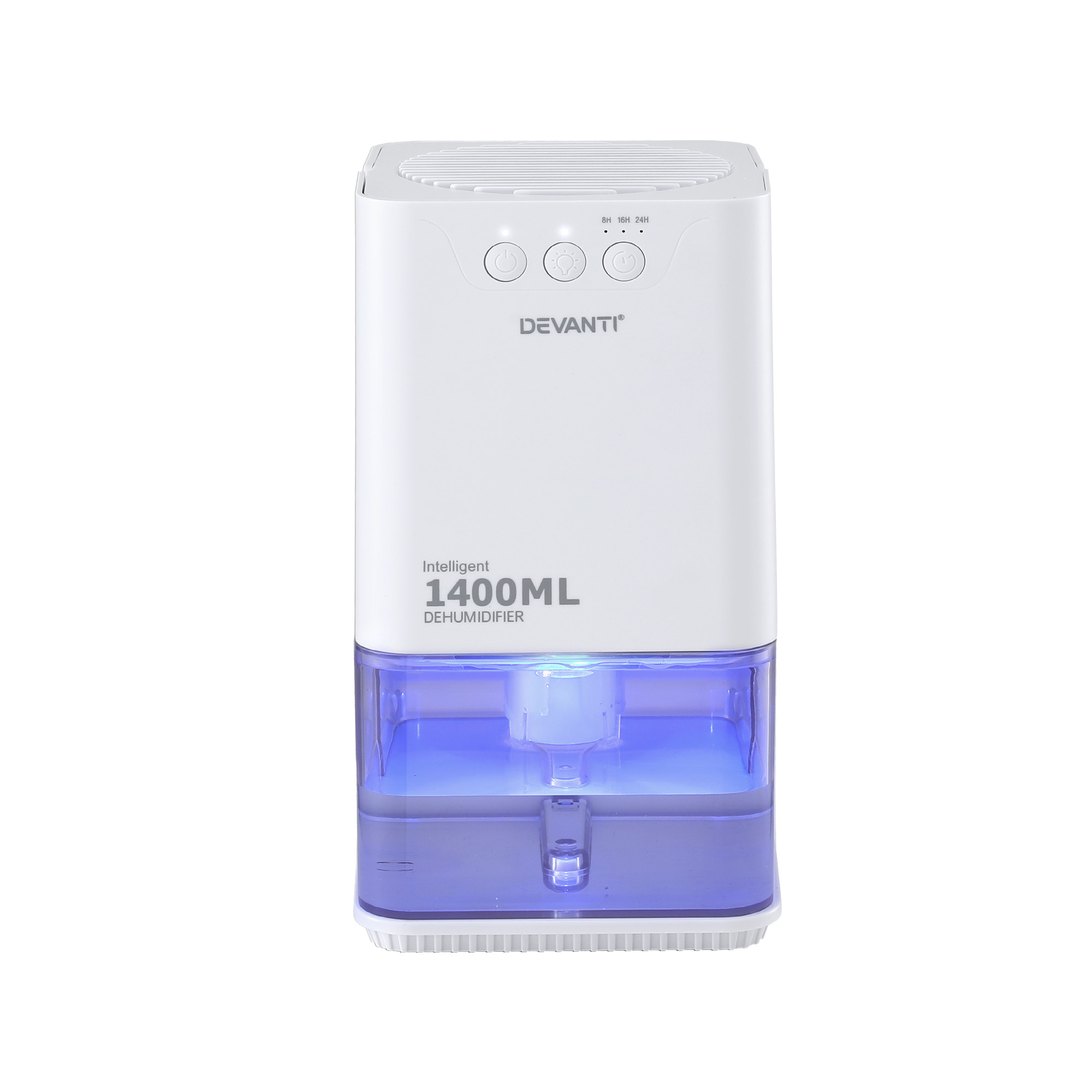 Devanti 1400ML Portable Dehumidifier Quiet Sleep Mode Timer Auto Off Bedroom