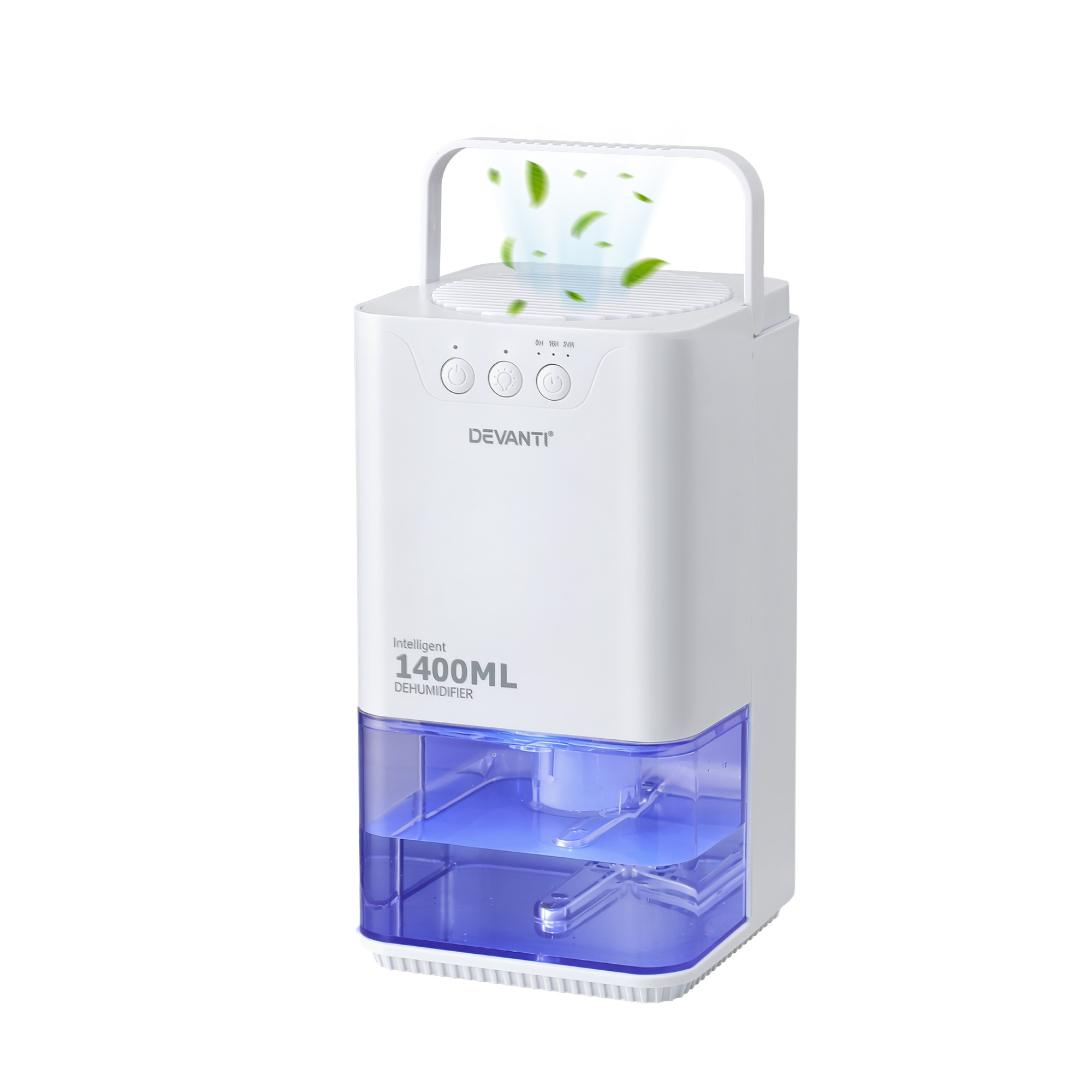 Devanti 1400ML Portable Dehumidifier Quiet Sleep Mode Timer Auto Off Bedroom
