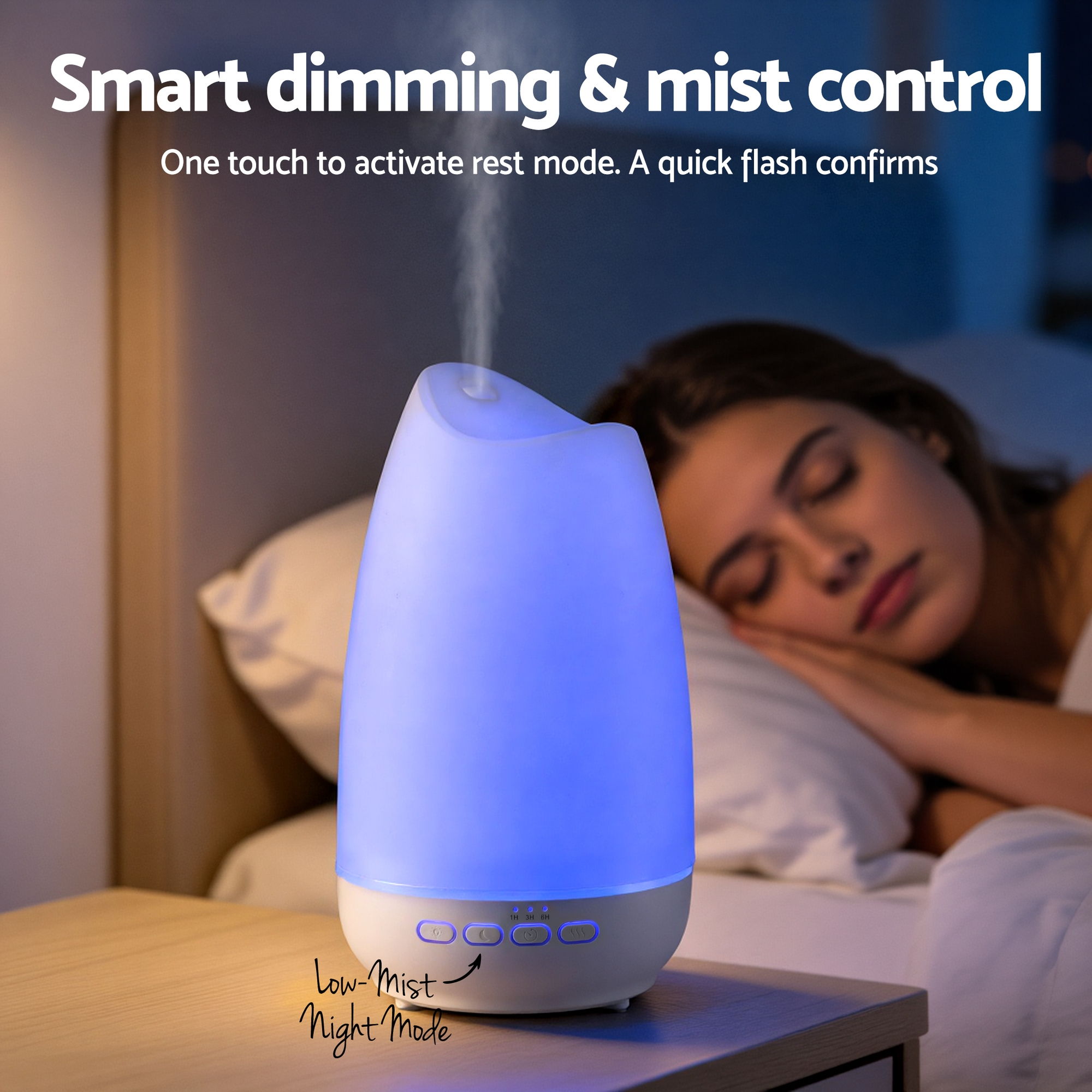 Devanti Ultrasonic Essential Oil Aroma Diffuser Aromatherapy Cool Mist